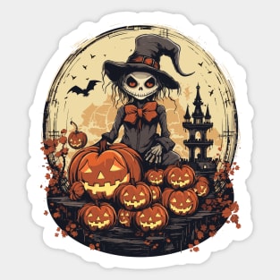 Baron of Pumpkins - halloween pumpkin master Sticker